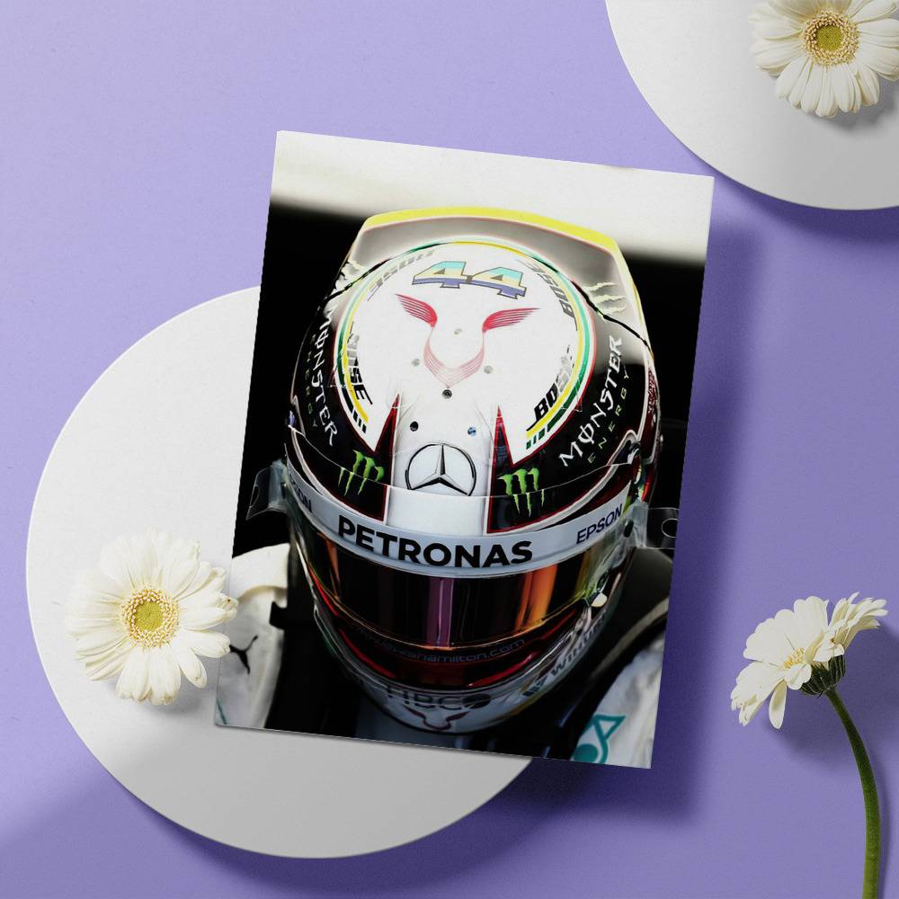 Lewis Hamilton Low Poly Pop Greeting Card for Sale by pxlG