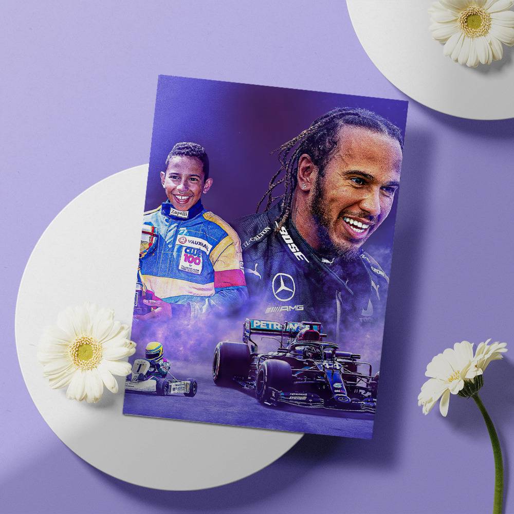 Lewis Hamilton Low Poly Pop Greeting Card for Sale by pxlG