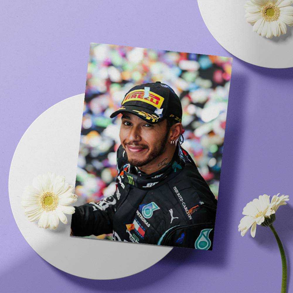 Lewis Hamilton Greeting Card Wins His Seventh F1 Greeting Card