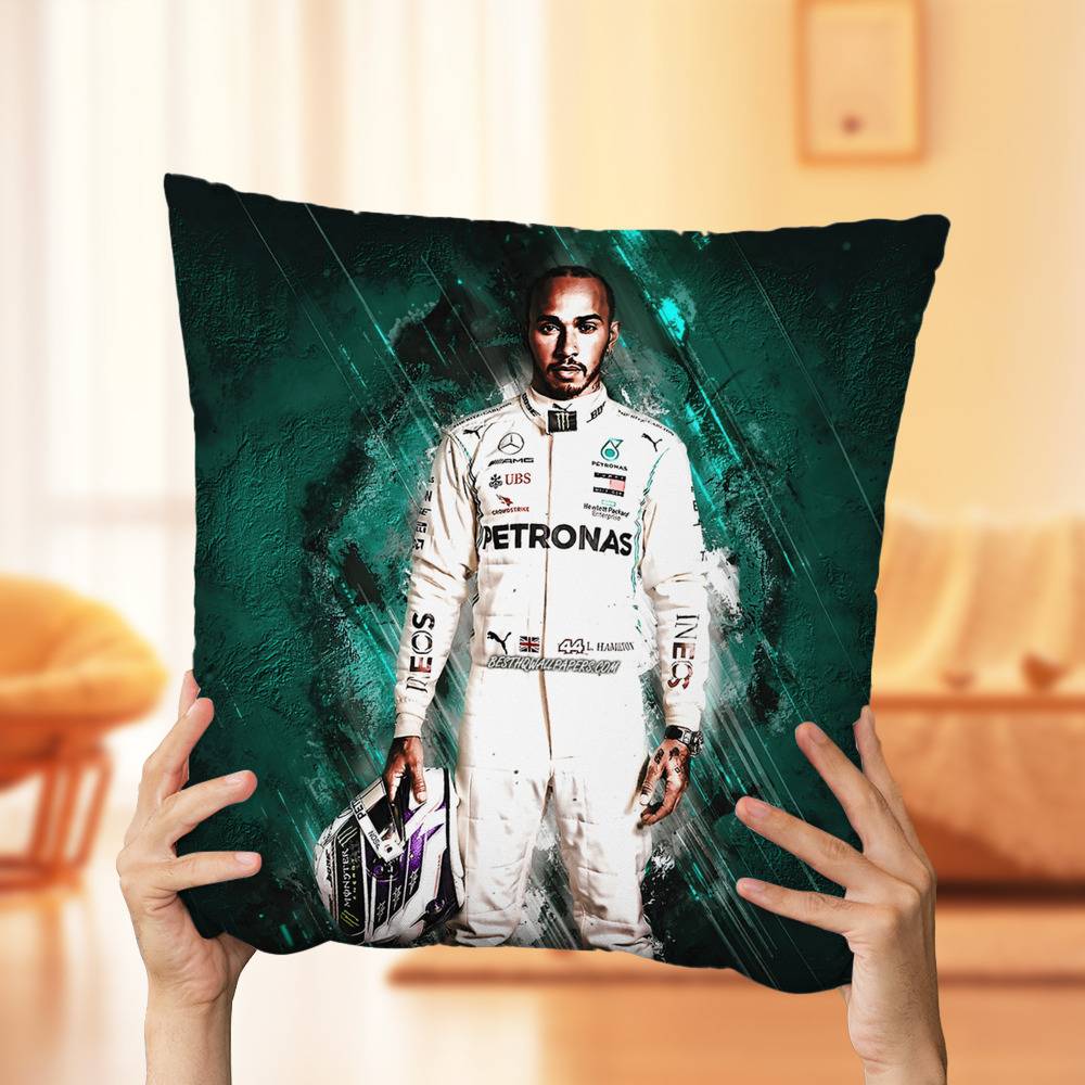 F1 Driver Face Pillow