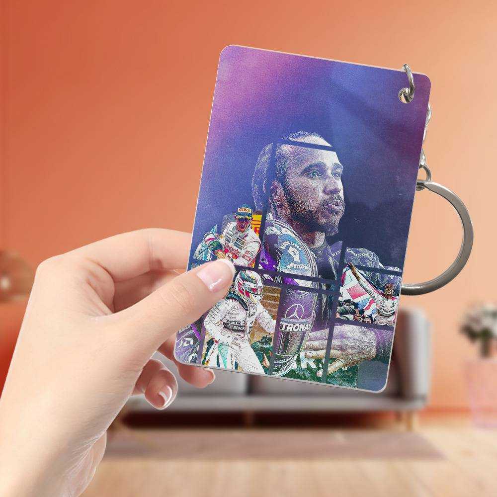 Lewis Hamilton Keychain RECORD 92 RACE WINS by Lewis Hamilton Keychain