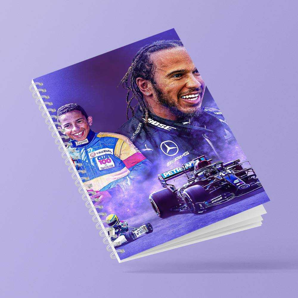 Lewis Hamilton Spiral Bound Notebook Journal Diary Hamilton F1 Championship 2020 Notebook