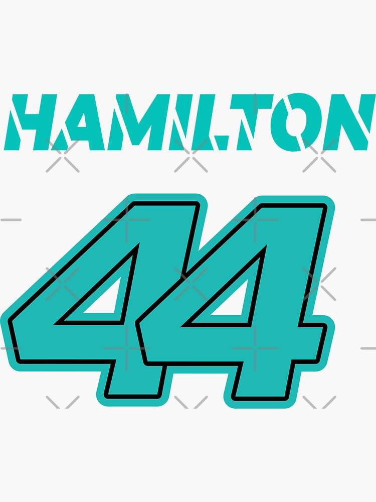 Lewis Hamilton 44 Mercedes 2023 Formula One Sticker, Lewis Hamilton Sticker, Lewis Hamilton Stickers#2