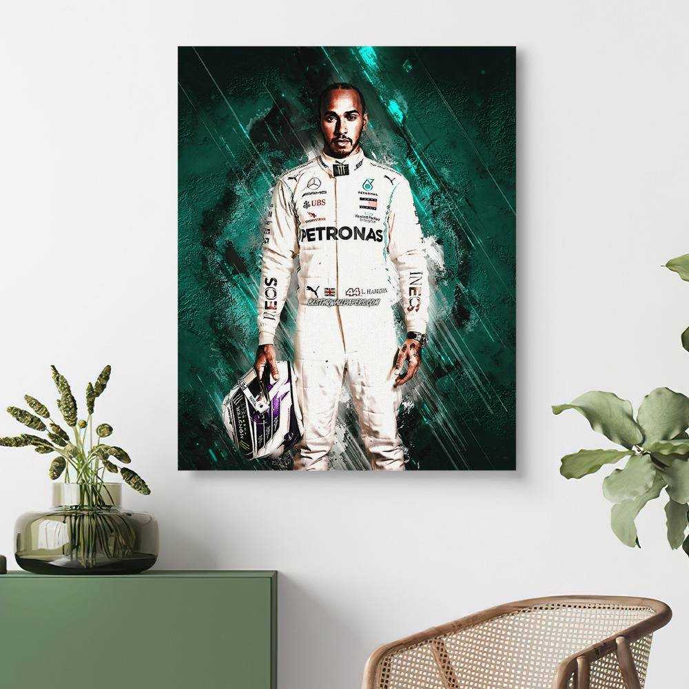 Lewis Hamilton Canvas F1 Racing Driver Canvas