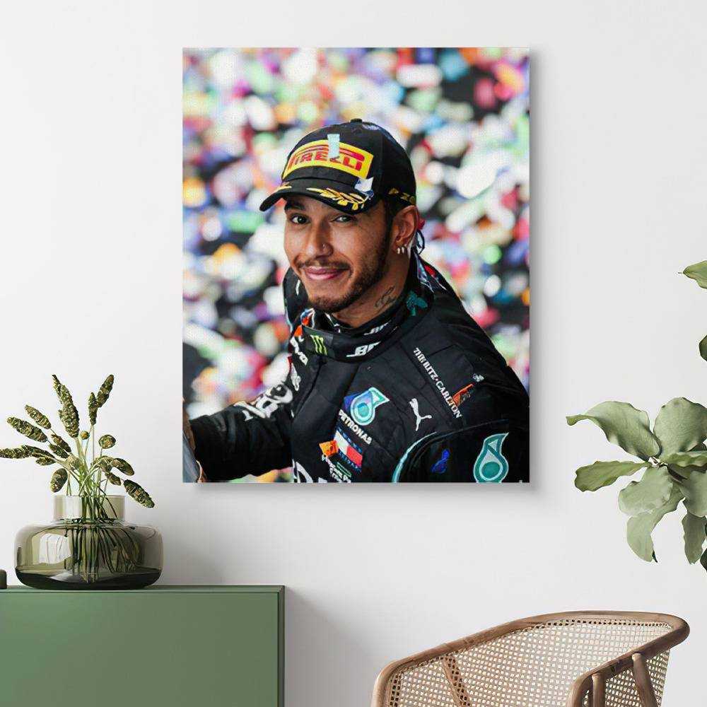 Lewis Hamilton Canvas Wins His Seventh F1 Canvas