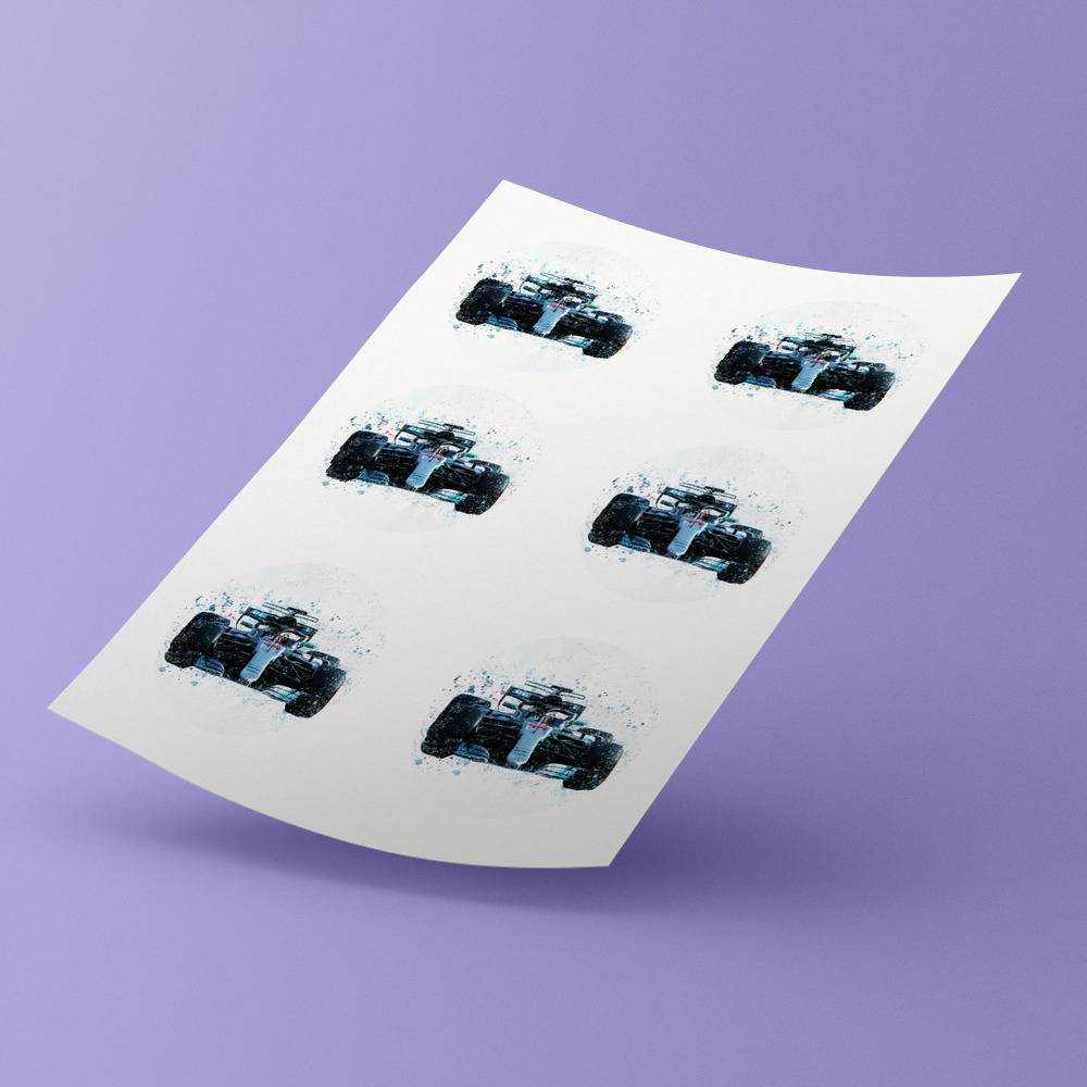 Lewis Hamilton Round Stickers Hamilton 44 Decorative Stickers