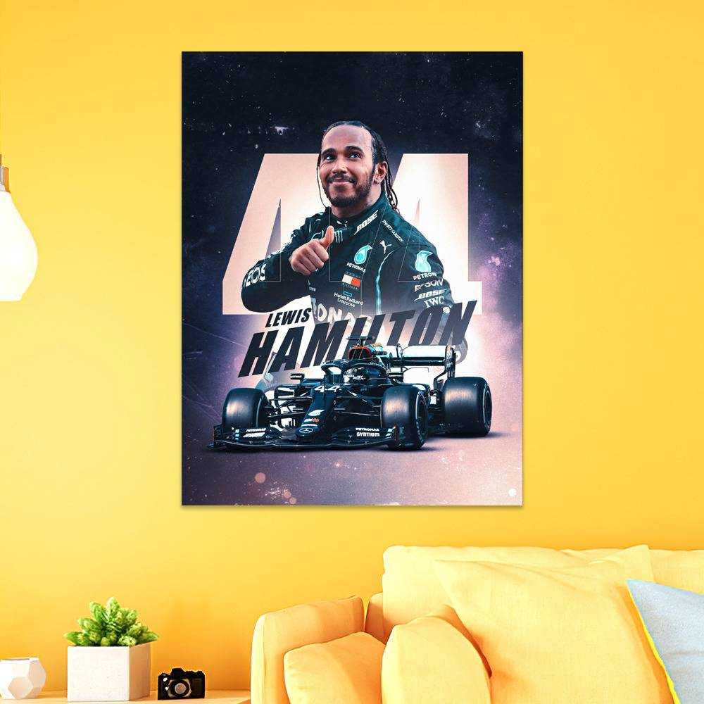 Lewis Hamilton Poster TuscanGP Winner Poster Wall Art Sticky Poster