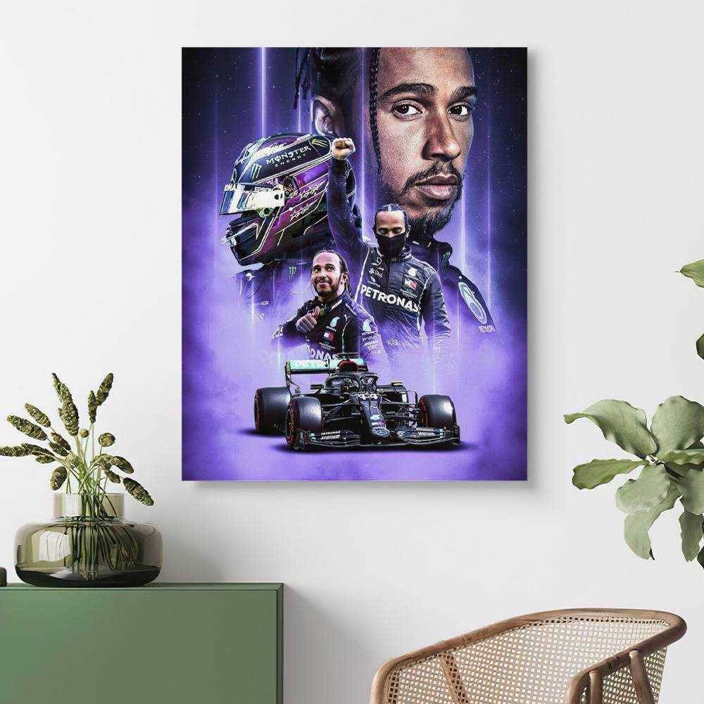Lewis Hamilton Canvas Record 92nd Win F1 Canvas