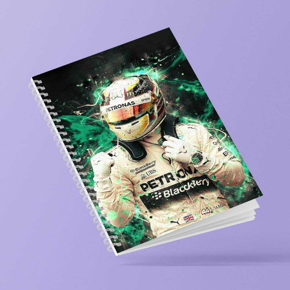 Lewis Hamilton Spiral Bound Notebook Journal Diary Lewis Hamilton 2018 Notebook