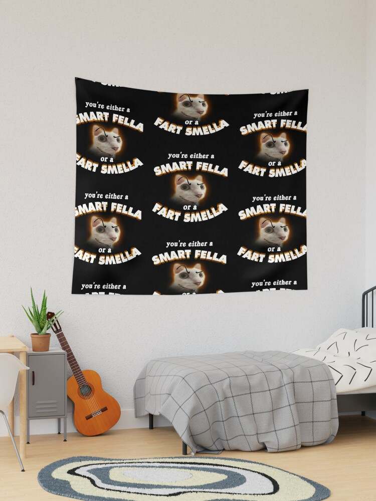 Funny Tapestry Highest Quality Tapestrys You're a Smart Fella or a Fart Smella Tapestry#1