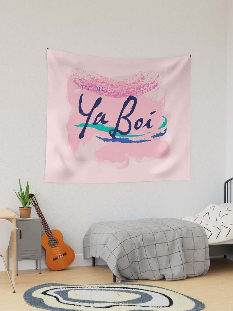 Funny Pink Tapestry Highest Quality Tapestrys Ya Boi Tapestry#1