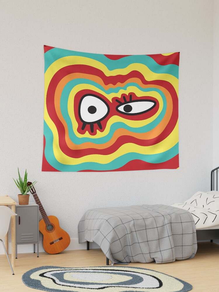 Funny Wall Tapestry Highest Quality Tapestrys Silly Face Tapestry#1