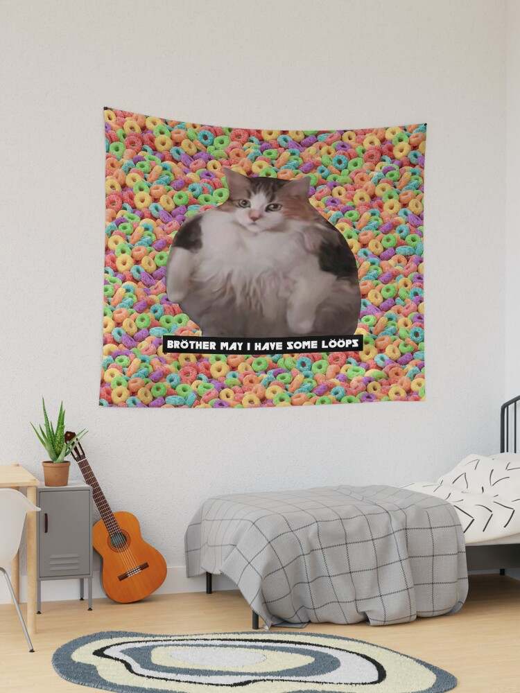 Funny Tapestry Highest Quality Tapestrys Loops Brother Kitty Tapestry#1