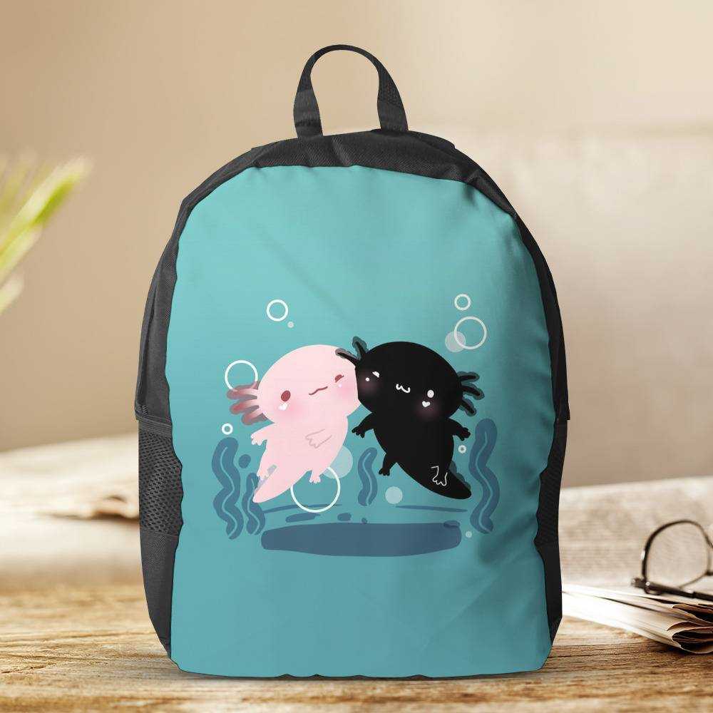 Axolotl Backpack Baby Cute Axolotl Smile Backpack