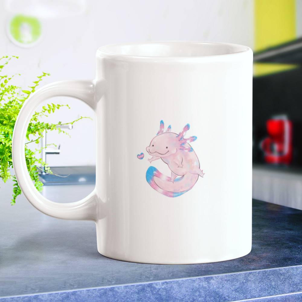 White Axolotl Mug – Amphisbaena Exotics