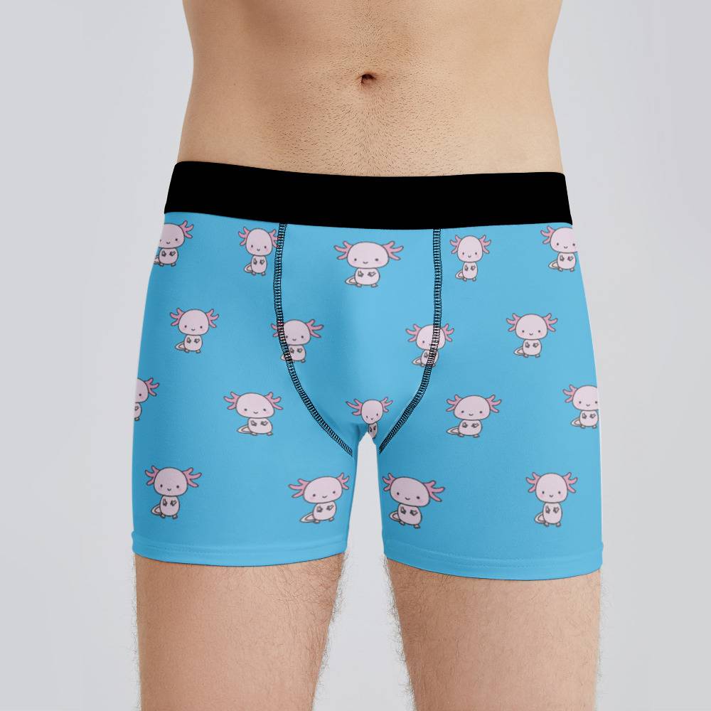 Youth Girls Axolotl Animal Boxer Children's Cotton Underwear