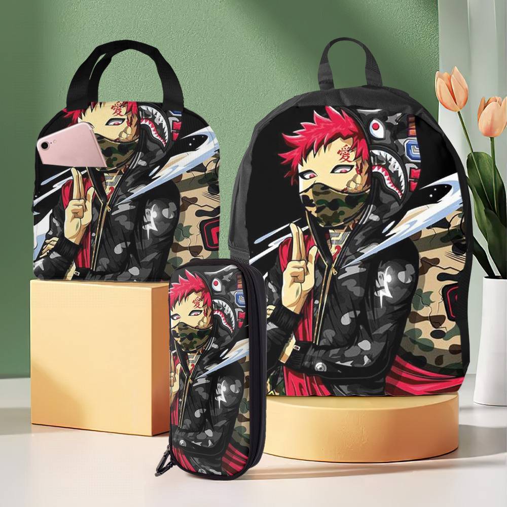 Bape Backpack with Lunch Box and with Pencil Box