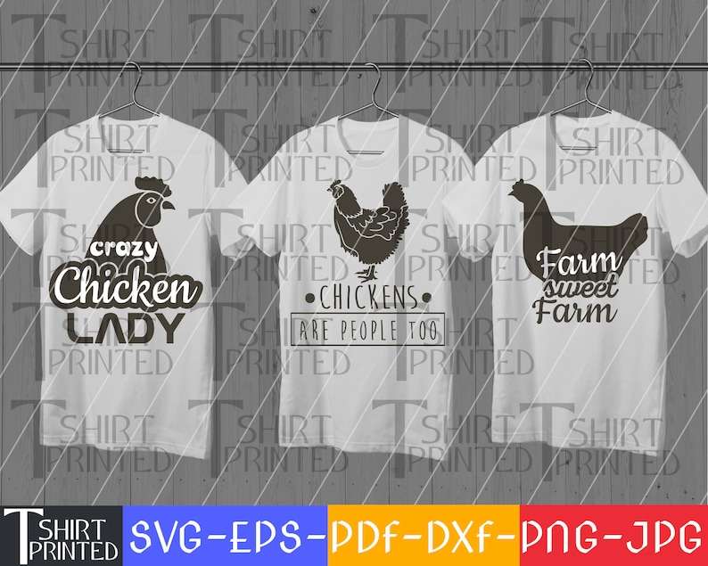 Crazy Chicken Lady svg, Chicken Mom svg, Chicken Farm svg, Chick Lover svg,  Chicken Lady Shirt Design, Cricut & Silhouette Cut Files