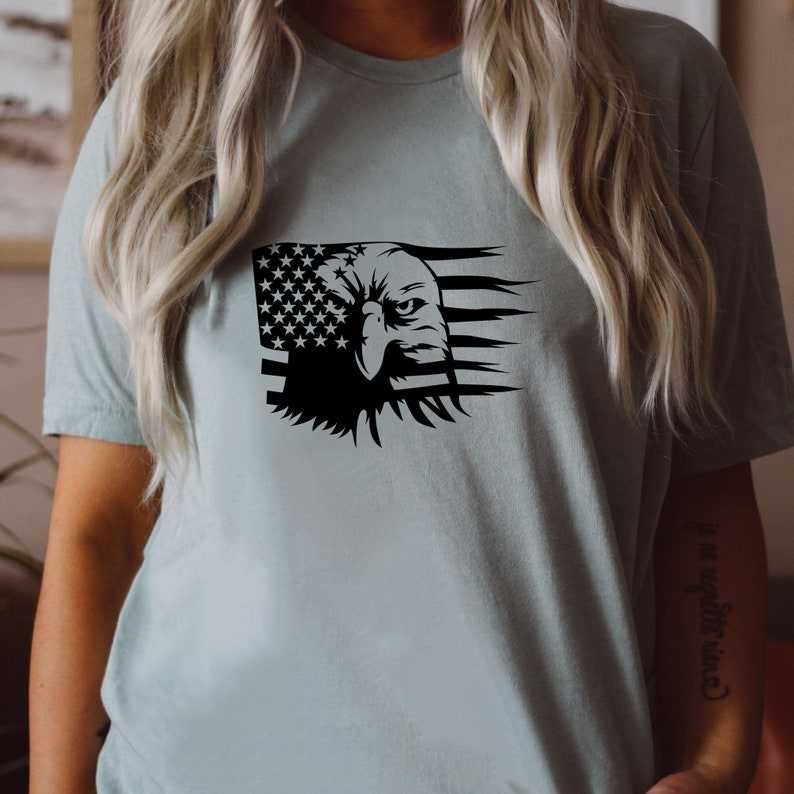American Flag With Eagle Svg, USA Eagle Flag svg#1