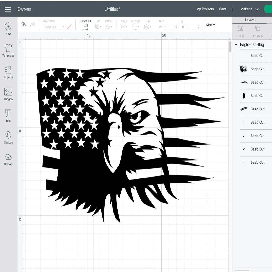 American Flag With Eagle Svg, USA Eagle Flag svg#3