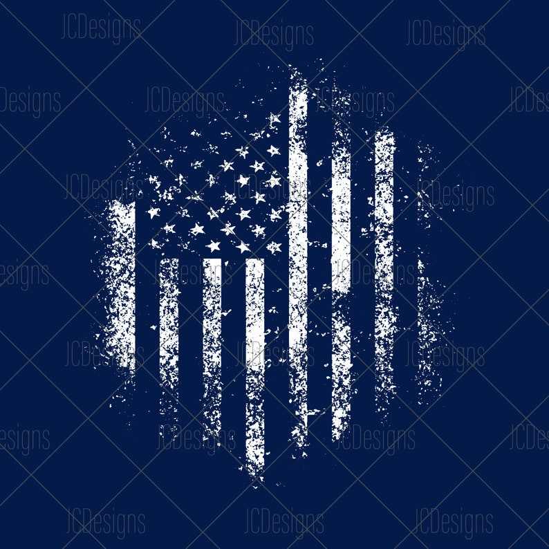 Distressed American Flag Svg, USA Grunge Flag Svg#3