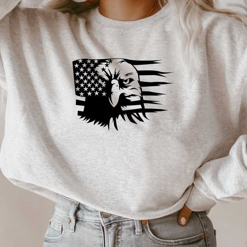 American Flag With Eagle Svg, USA Eagle Flag svg#2