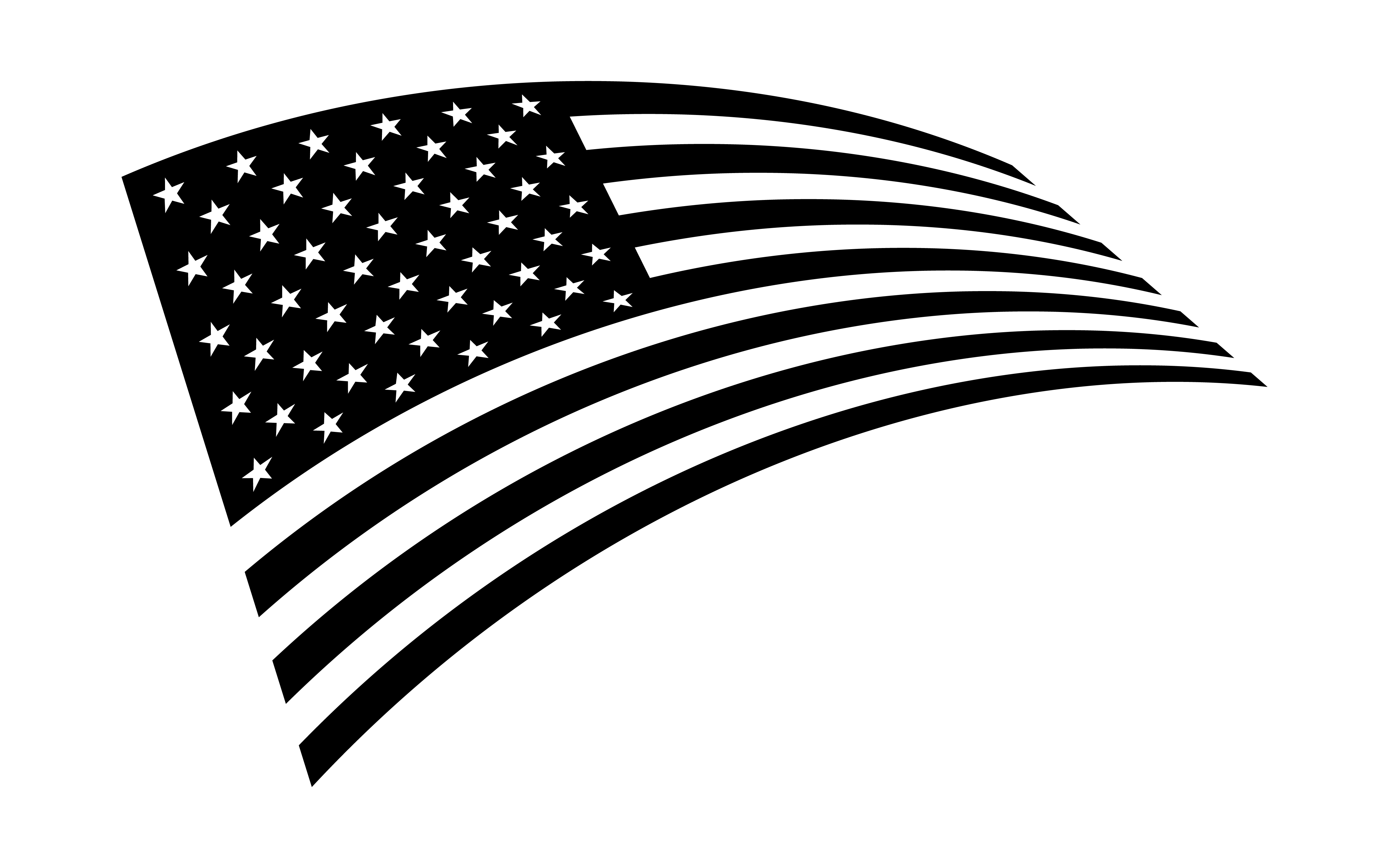 American Flag Svg Free Waving Black American Flag Svg