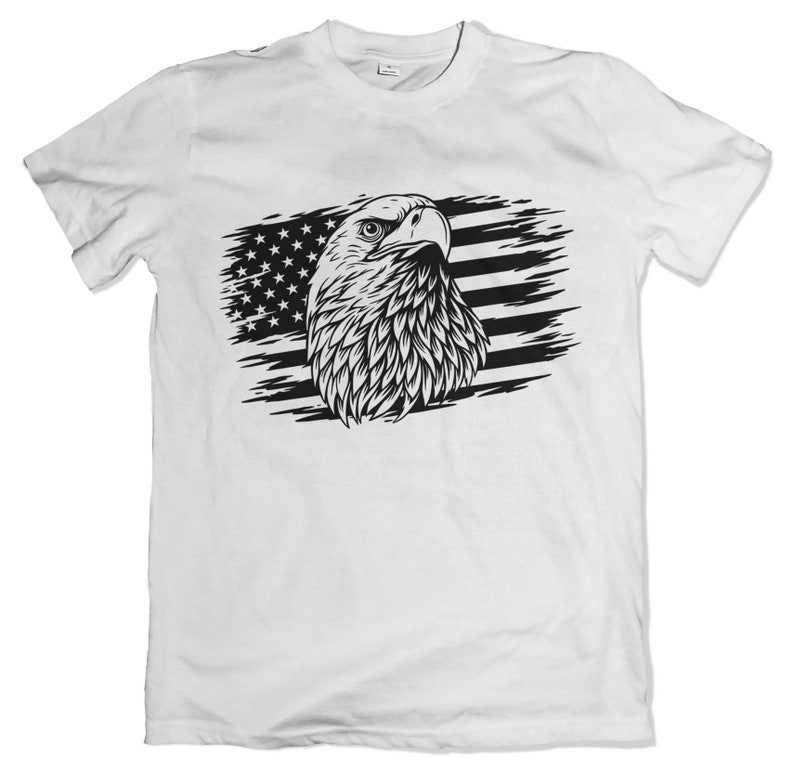 American Flag With Eagle Svg, Eagle Through Flag Svg#2