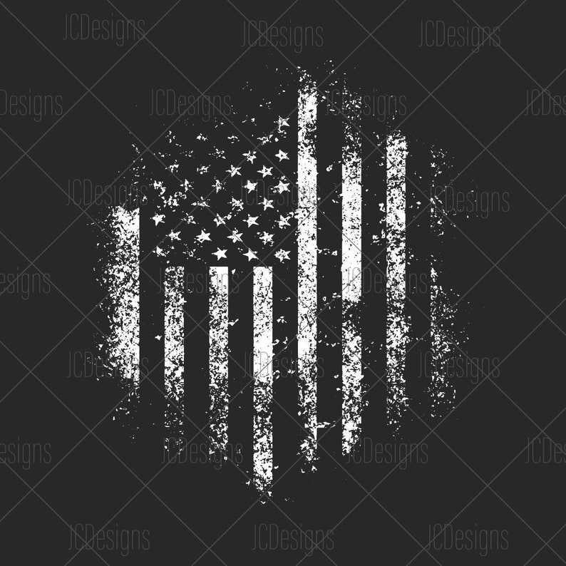 Distressed American Flag Svg, USA Grunge Flag Svg#1