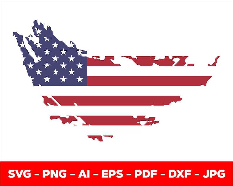 Distressed American Flag Svg, Distressed Flag Svg#6