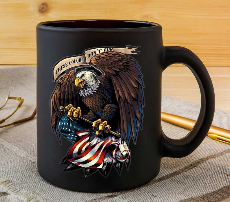 American Flag With Eagle Svg, Patriotic American Flag with Eagle Png#5