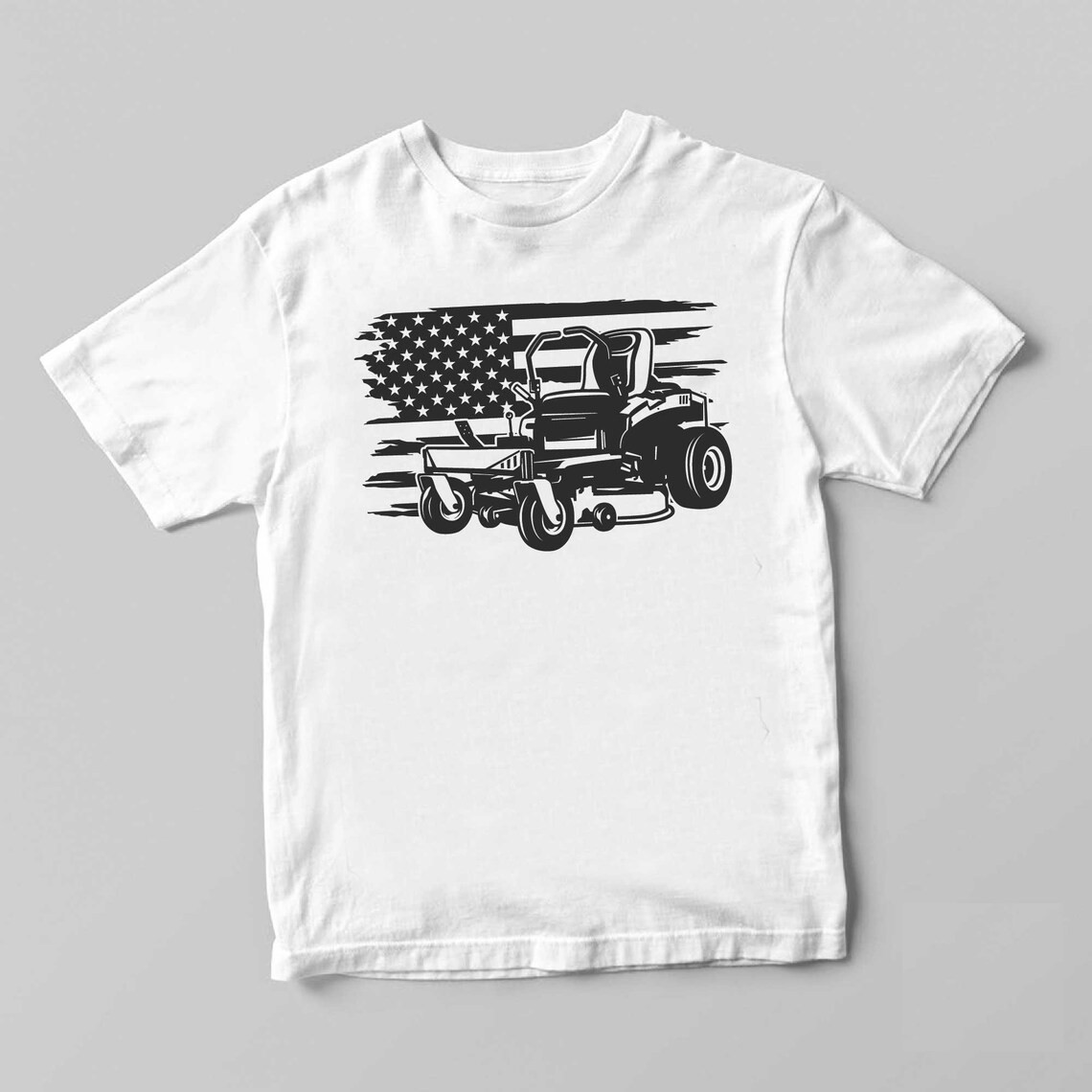 Black American Flag Svg, Us Lawn Mower Svg