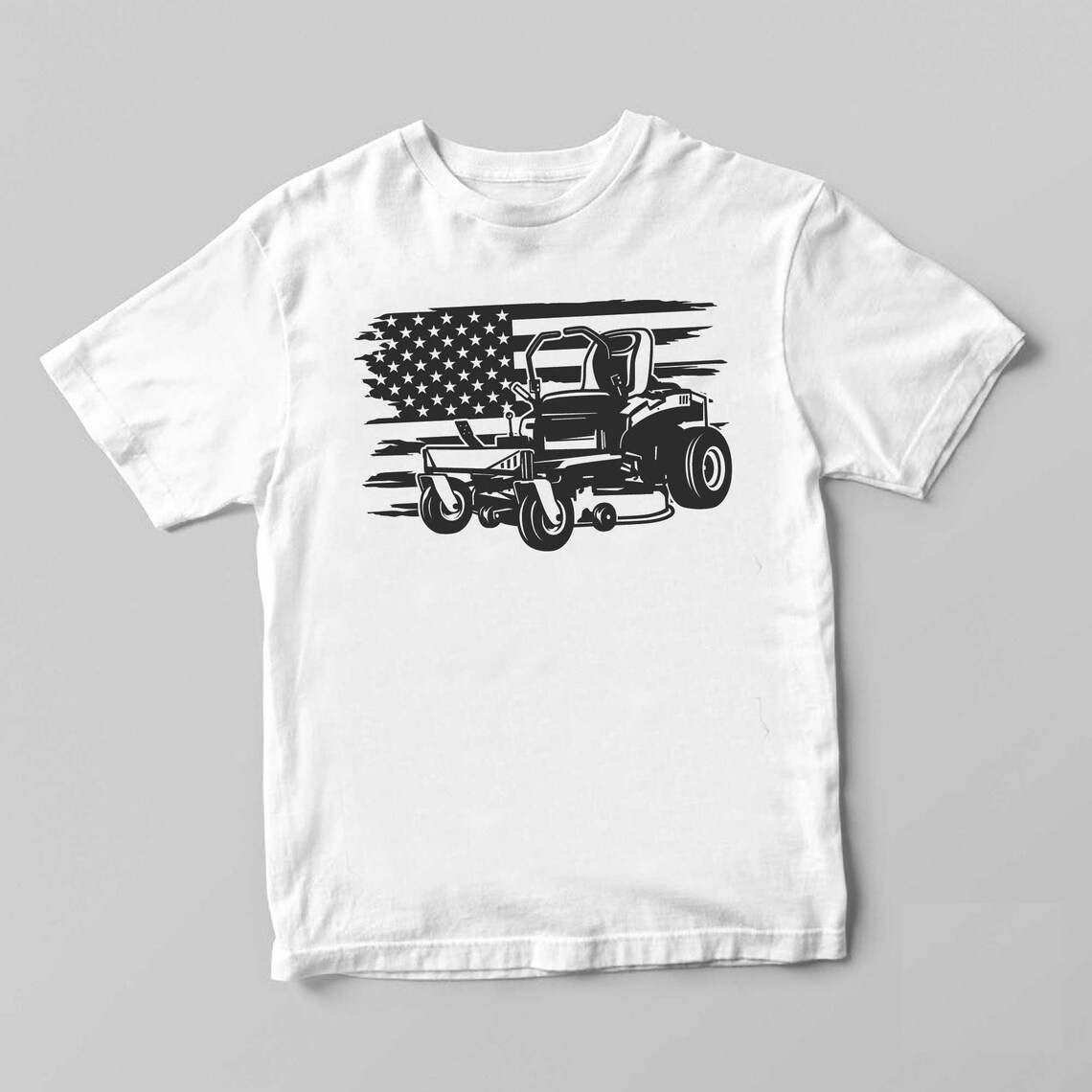 Black American Flag Svg, Us Lawn Mower Svg#1