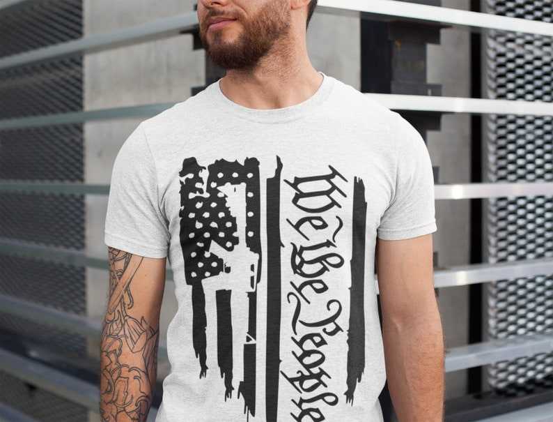 Tattered American Flag Svg, We The People Tattered American Flag SVG#1