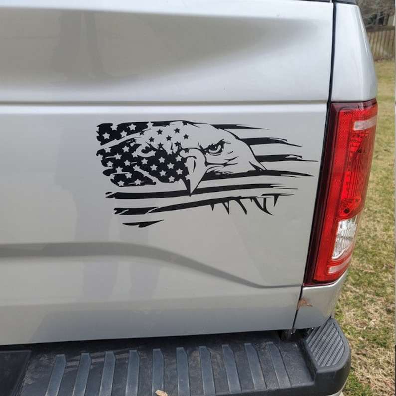 Black American Flag Svg, Eagle With American Flag Svg#7