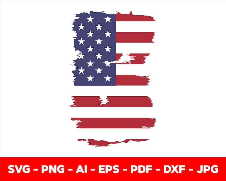 Distressed American Flag Svg, Distressed Flag Svg#3