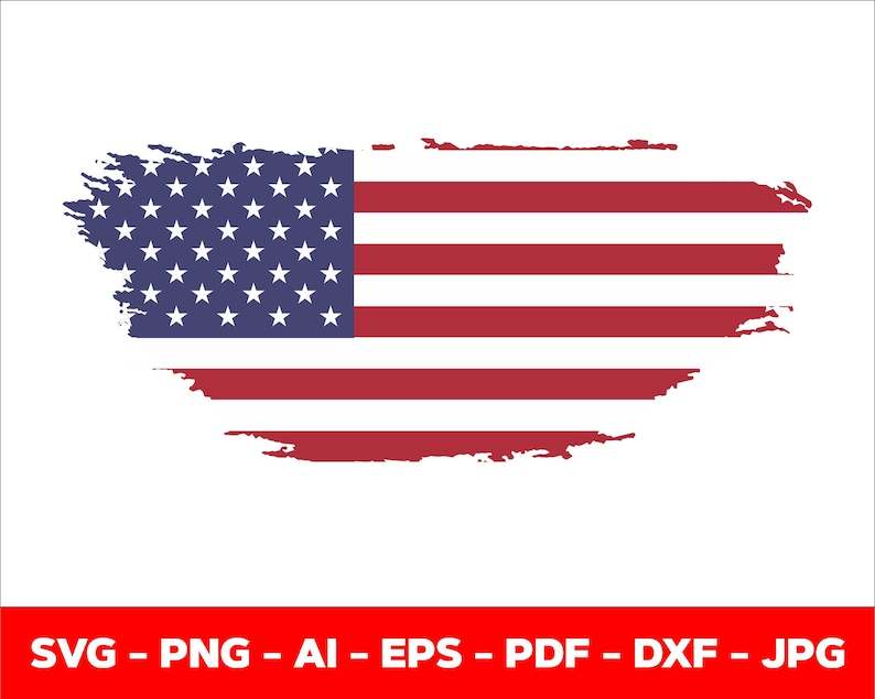 Distressed American Flag Svg, Distressed Flag Svg#5