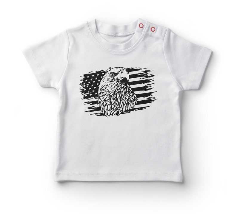 American Flag With Eagle Svg, Eagle Through Flag Svg#4