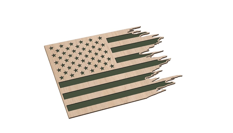 Tattered American Flag Svg, Tattered American Flag without Border SVG