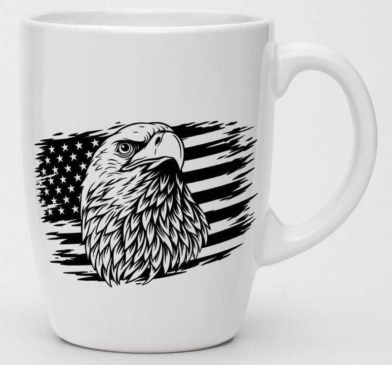 American Flag With Eagle Svg, Eagle Through Flag Svg#3