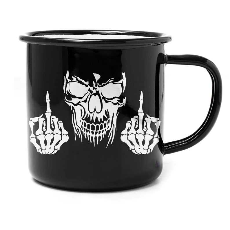 Skull Middle Finger Svg, Skeleton SVG PNG - Middle Finger - Instant Download#3