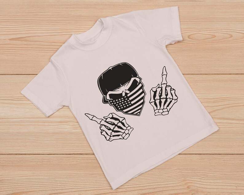 Skull Middle Finger Svg High Quality Perfect for your Design