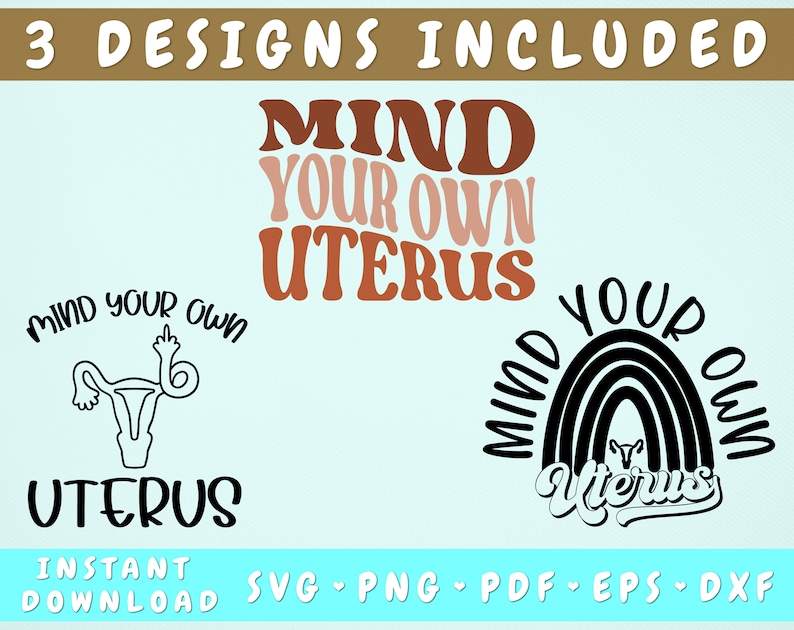 Uterus Middle Finger Svg High Quality Perfect for your Design