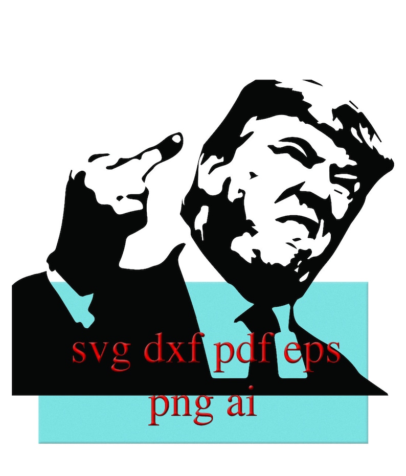 Middle Finger Svg, Donald Trump Middle Finger Svg Png Cricut Silhouette Cut File
