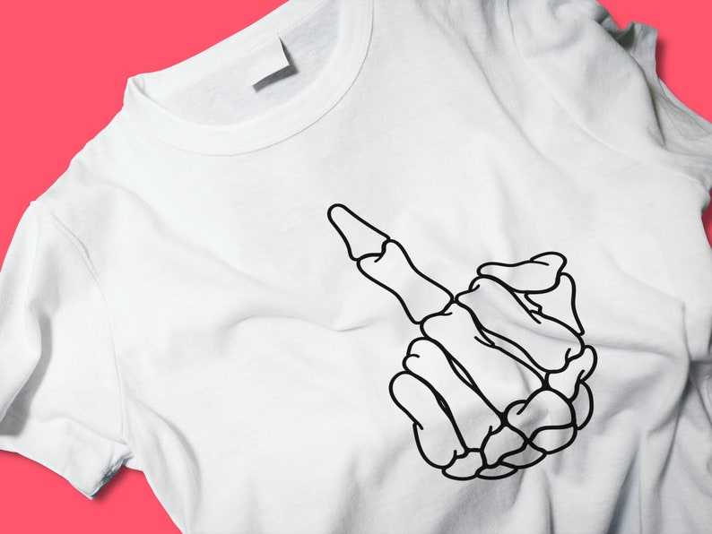 Skull Middle Finger Svg, Skeleton Middle Finger SVG Cut File - Skeleton Svg Png#6