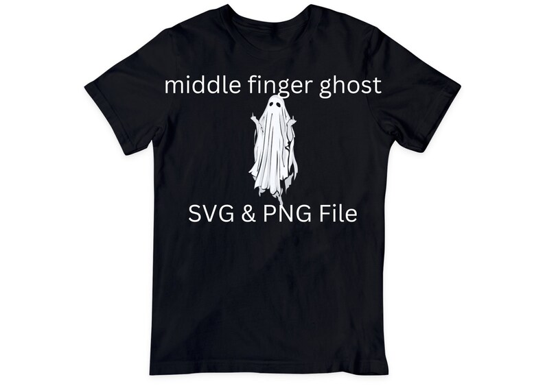 Middle Finger Ghost Svg, Middle Finger Ghost Halloween svg - Funny Halloween Png - Spooky Svg