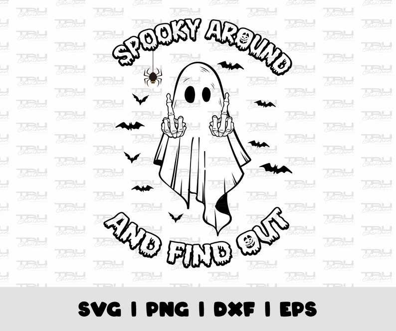 Middle Finger Ghost Svg High Quality Perfect for your Design 