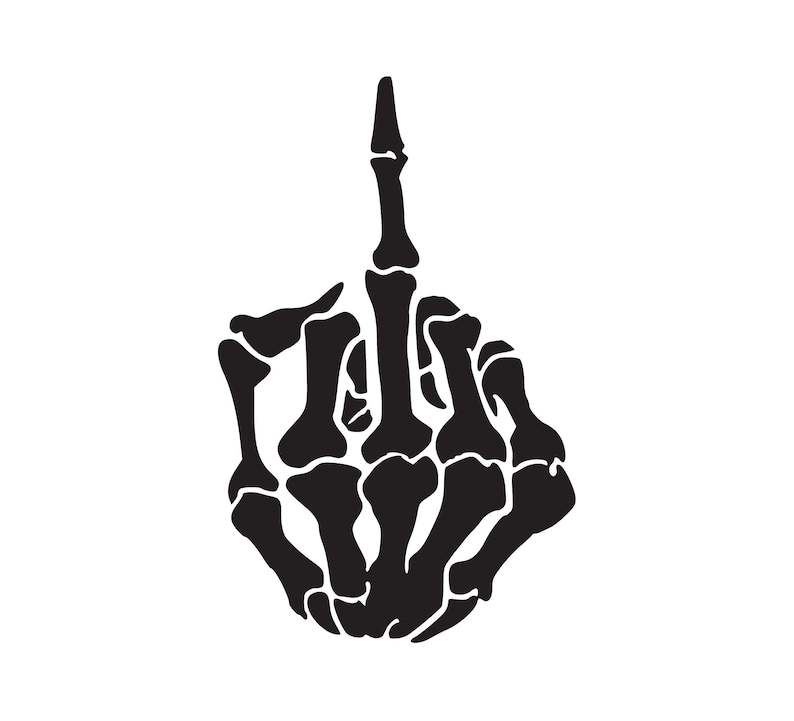 Middle Finger SVG  Middle Finger SVG Files for Cricut & Silhouette