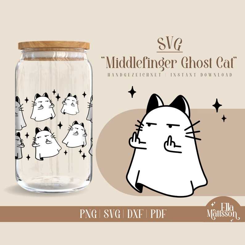 Middle Finger Ghost Svg High Quality Perfect for your Design 