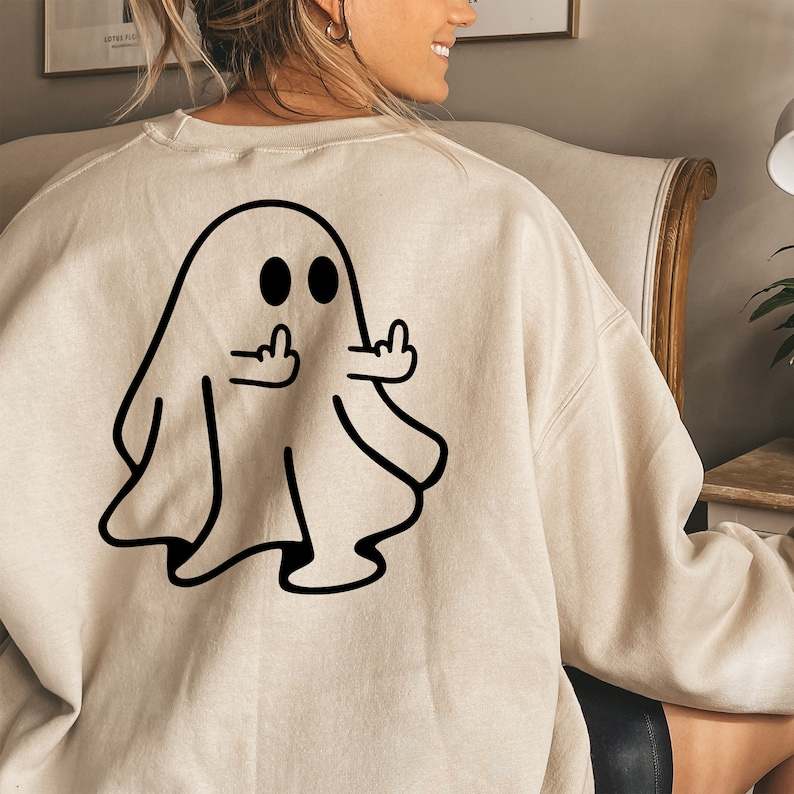 Middle Finger Ghost Svg High Quality Perfect for your Design